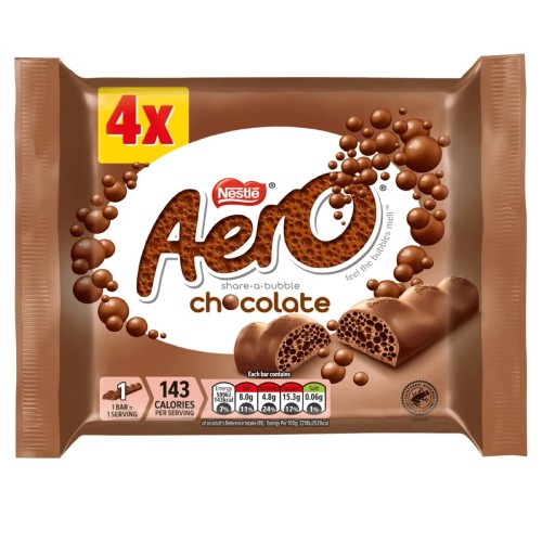 Aero Chocolate Bars 4 Pack 108g