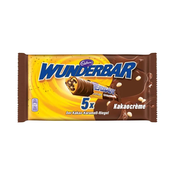Cadbury Wunderbar Kakao-Karamell 5 Pack 185g