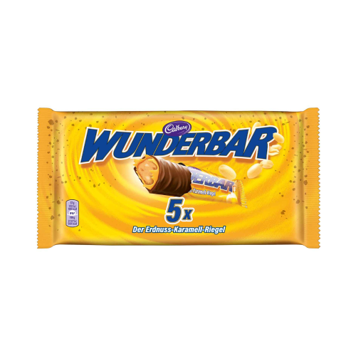 Cadbury Wunderbar Erdnuss-Karamell 5 Pack 185g
